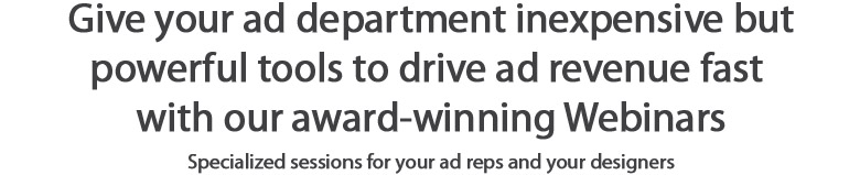 newspaper ad sales and design webinar training